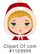 Christmas Girl Clipart #1129956 by Melisende Vector
