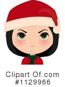 Christmas Girl Clipart #1129966 by Melisende Vector