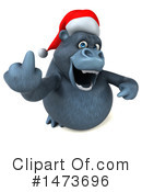 Christmas Gorilla Clipart #1473696 by Julos