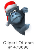 Christmas Gorilla Clipart #1473698 by Julos