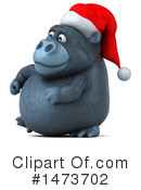 Christmas Gorilla Clipart #1473702 by Julos