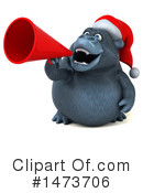 Christmas Gorilla Clipart #1473706 by Julos