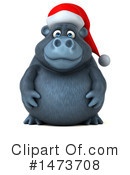 Christmas Gorilla Clipart #1473708 by Julos