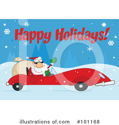 Royalty-Free (RF) Christmas Greeting Clipart Illustration by Hit Toon - Stock Sample #101168