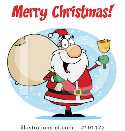 Royalty-Free (RF) Christmas Greeting Clipart Illustration by Hit Toon - Stock Sample #101172
