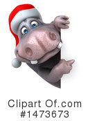 Christmas Hippo Clipart #1473673 by Julos