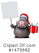 Christmas Hippo Clipart #1473682 by Julos