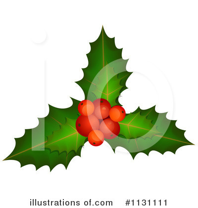 Royalty-Free (RF) Christmas Holly Clipart Illustration by dero - Stock Sample #1131111
