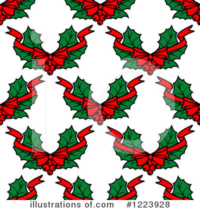 Royalty-Free (RF) Christmas Holly Clipart Illustration by Vector Tradition SM - Stock Sample #1223928