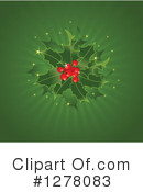 Christmas Holly Clipart #1278083 by Pushkin