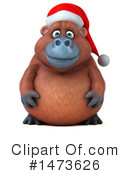 Christmas Orangutan Clipart #1473626 by Julos