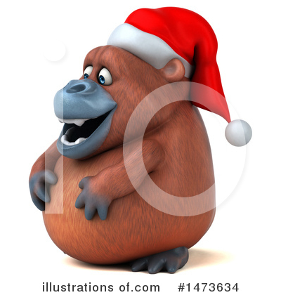 Christmas Orangutan Clipart #1473634 by Julos