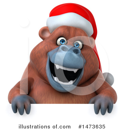 Christmas Orangutan Clipart #1473635 by Julos
