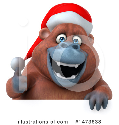 Christmas Orangutan Clipart #1473638 by Julos