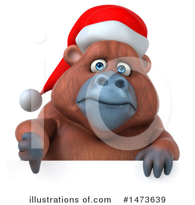 Christmas Orangutan Clipart #1473639 by Julos