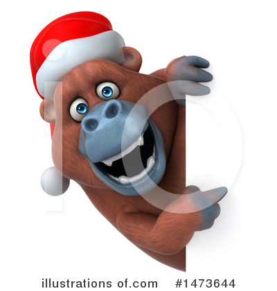 Christmas Orangutan Clipart #1473644 by Julos