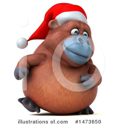 Christmas Orangutan Clipart #1473650 by Julos