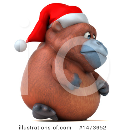 Christmas Orangutan Clipart #1473652 by Julos