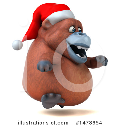 Christmas Orangutan Clipart #1473654 by Julos