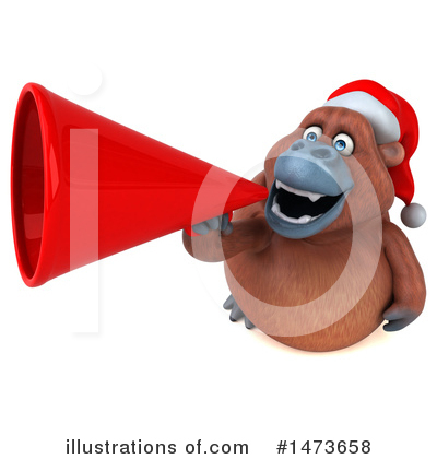 Christmas Orangutan Clipart #1473658 by Julos