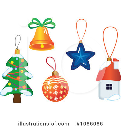 Royalty-Free (RF) Christmas Ornaments Clipart Illustration by Vector Tradition SM - Stock Sample #1066066