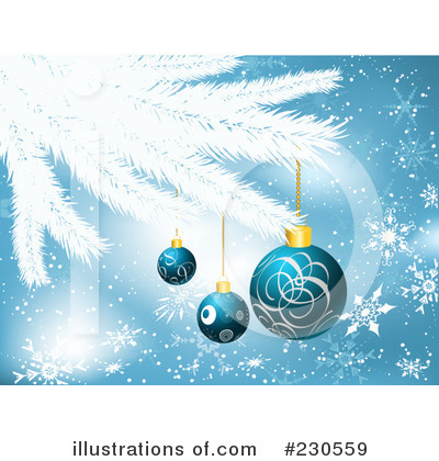Royalty-Free (RF) Christmas Ornaments Clipart Illustration by KJ Pargeter - Stock Sample #230559