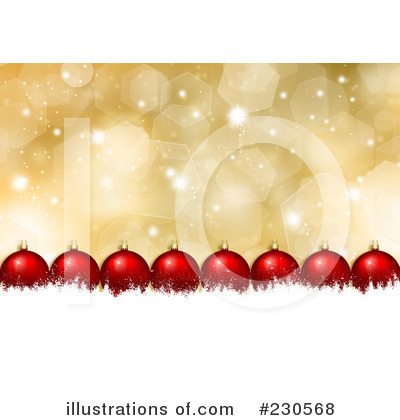 Royalty-Free (RF) Christmas Ornaments Clipart Illustration by KJ Pargeter - Stock Sample #230568