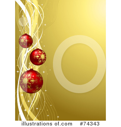 Royalty-Free (RF) Christmas Ornaments Clipart Illustration by KJ Pargeter - Stock Sample #74343