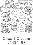 Christmas Owl Clipart #1434487 by visekart