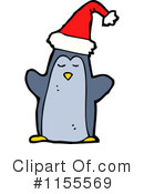 Christmas Penguin Clipart #1155569 by lineartestpilot