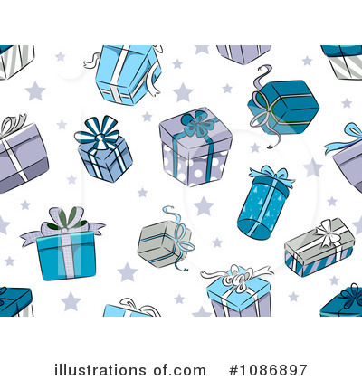 Royalty-Free (RF) Christmas Present Clipart Illustration by BNP Design Studio - Stock Sample #1086897