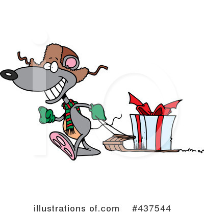 Royalty-Free (RF) Christmas Present Clipart Illustration by toonaday - Stock Sample #437544