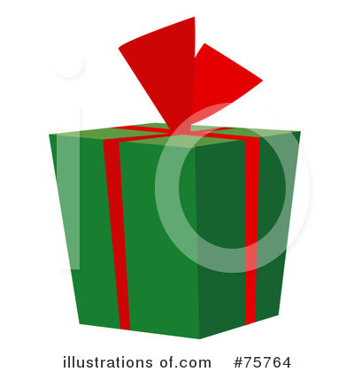 Royalty-Free (RF) Christmas Present Clipart Illustration by peachidesigns - Stock Sample #75764