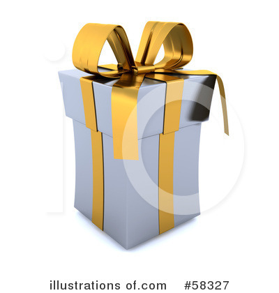 Royalty-Free (RF) Christmas Presents Clipart Illustration by KJ Pargeter - Stock Sample #58327