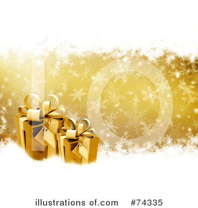 Royalty-Free (RF) Christmas Presents Clipart Illustration by KJ Pargeter - Stock Sample #74335