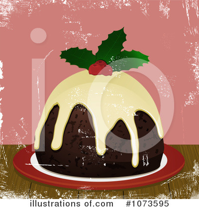 Royalty-Free (RF) Christmas Pudding Clipart Illustration by elaineitalia - Stock Sample #1073595