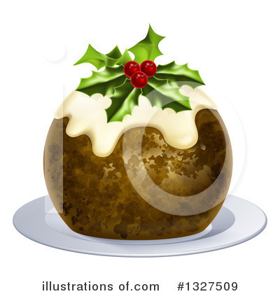 Christmas Pudding Clipart #1327509 by AtStockIllustration