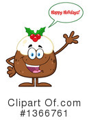 Christmas Pudding Clipart #1366761 by Hit Toon