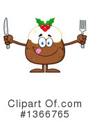 Christmas Pudding Clipart #1366765 by Hit Toon