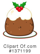 Christmas Pudding Clipart #1371199 by Hit Toon