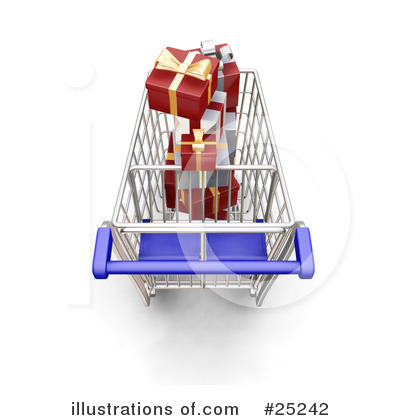 Christmas Shopping Clipart #25242 by KJ Pargeter
