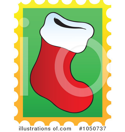 Royalty-Free (RF) Christmas Stocking Clipart Illustration by visekart - Stock Sample #1050737