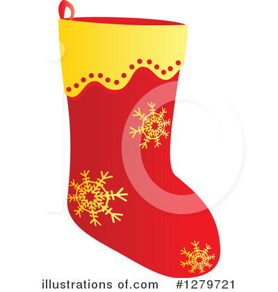 Royalty-Free (RF) Christmas Stocking Clipart Illustration by Vector Tradition SM - Stock Sample #1279721