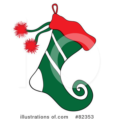Christmas Stocking Clipart #82353 by Pams Clipart
