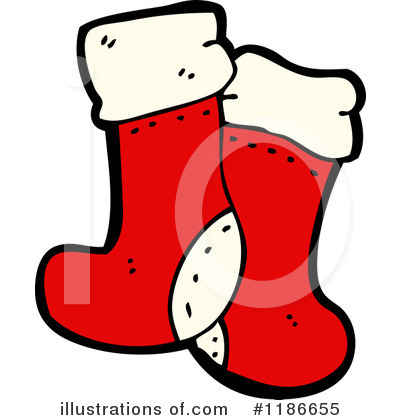 Royalty-Free (RF) Christmas Stockings Clipart Illustration by lineartestpilot - Stock Sample #1186655
