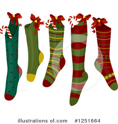 Christmas Stockings Clipart #1251664 by BNP Design Studio