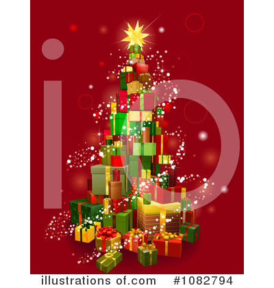 Royalty-Free (RF) Christmas Tree Clipart Illustration by AtStockIllustration - Stock Sample #1082794