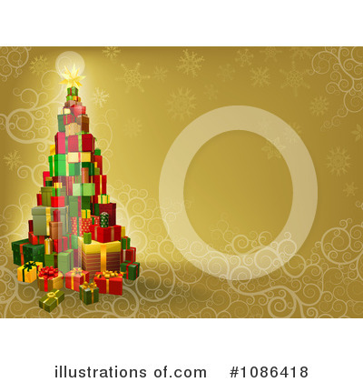 Royalty-Free (RF) Christmas Tree Clipart Illustration by AtStockIllustration - Stock Sample #1086418