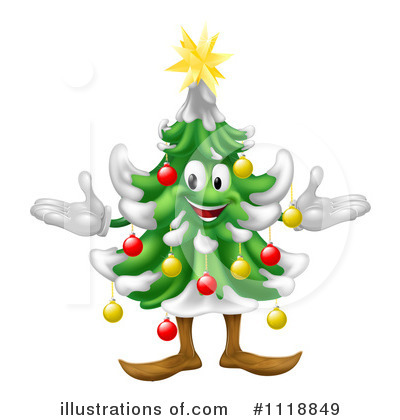 Christmas Tree Clipart #1118849 by AtStockIllustration