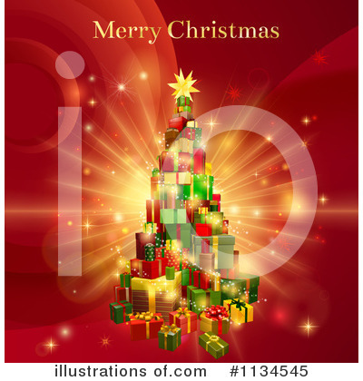 Royalty-Free (RF) Christmas Tree Clipart Illustration by AtStockIllustration - Stock Sample #1134545